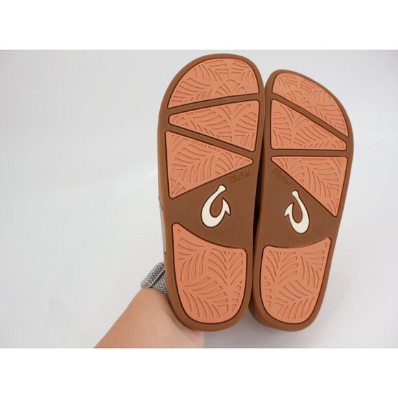 Olukai Kipe'a Slide Sandal Women Size 6 Rose Gold Metallic Thong Flip Flop - Picture 9 of 12